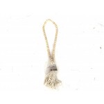 Deco chain shell long white