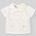 Paz Rodriguez WOVEN NEWBORN BLOUSE "PAZ V24"_Cream_60 T329A