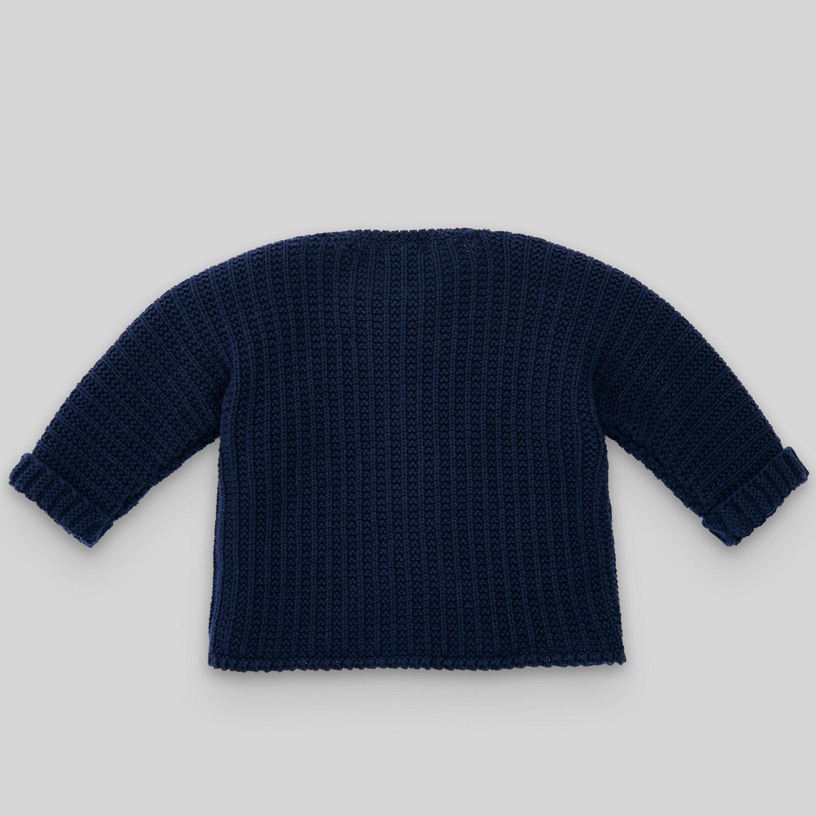 Paz Rodriguez KNIT NEWBORN CARDIGAN "LAGO"_Navy Blue_29 H82