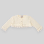 Paz Rodriguez KNIT NEWBORN SHORT CARDIGAN "PAZ V24"_Beige_62 H05