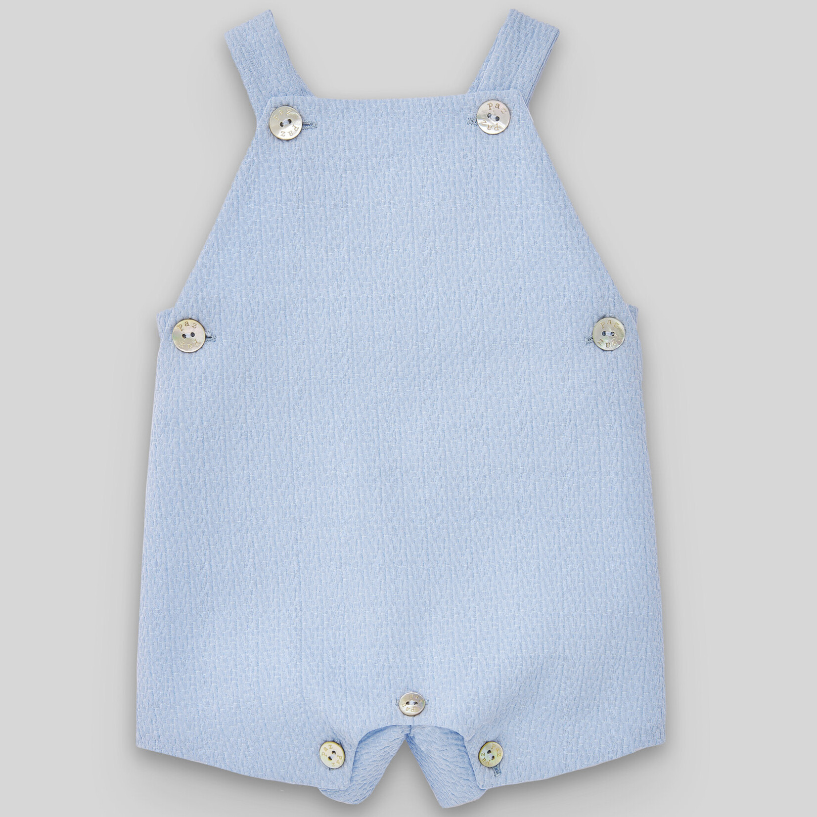 Paz Rodriguez WOVEN NEWBORN ROMPER "LECER"_Sky Blue_801 T1781