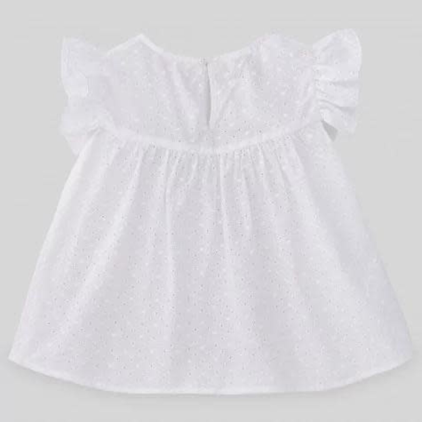 Paz Rodriguez WOVEN INFANT GIRL BLOUSE "PAISLEY" - White