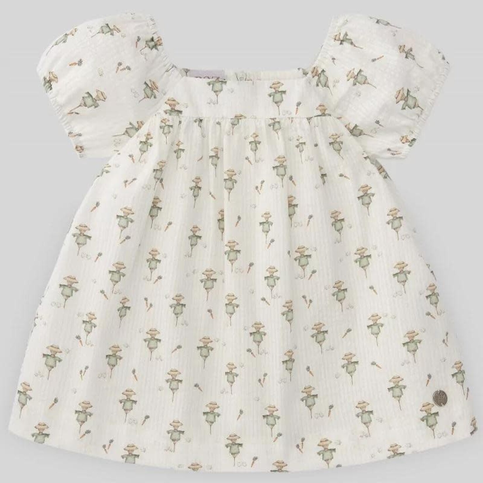 Paz Rodriguez WOVEN NEWBORN DRESS - Mint Green