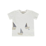 Jo Milano T-SHIRT  WHITE/BLUE2 24