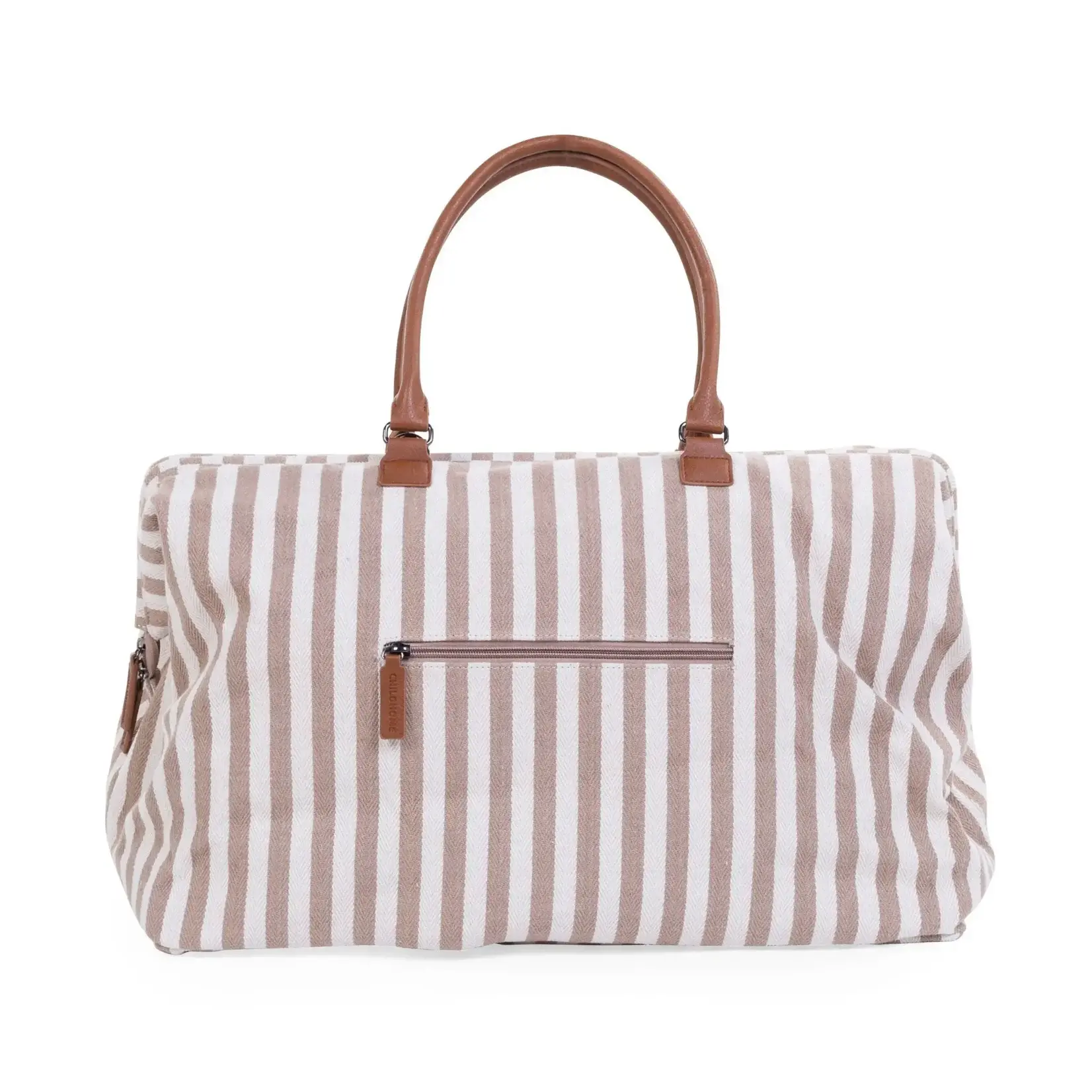 Childhome MOMMY BAG  STREPEN - NUDE/TERRACOTTA