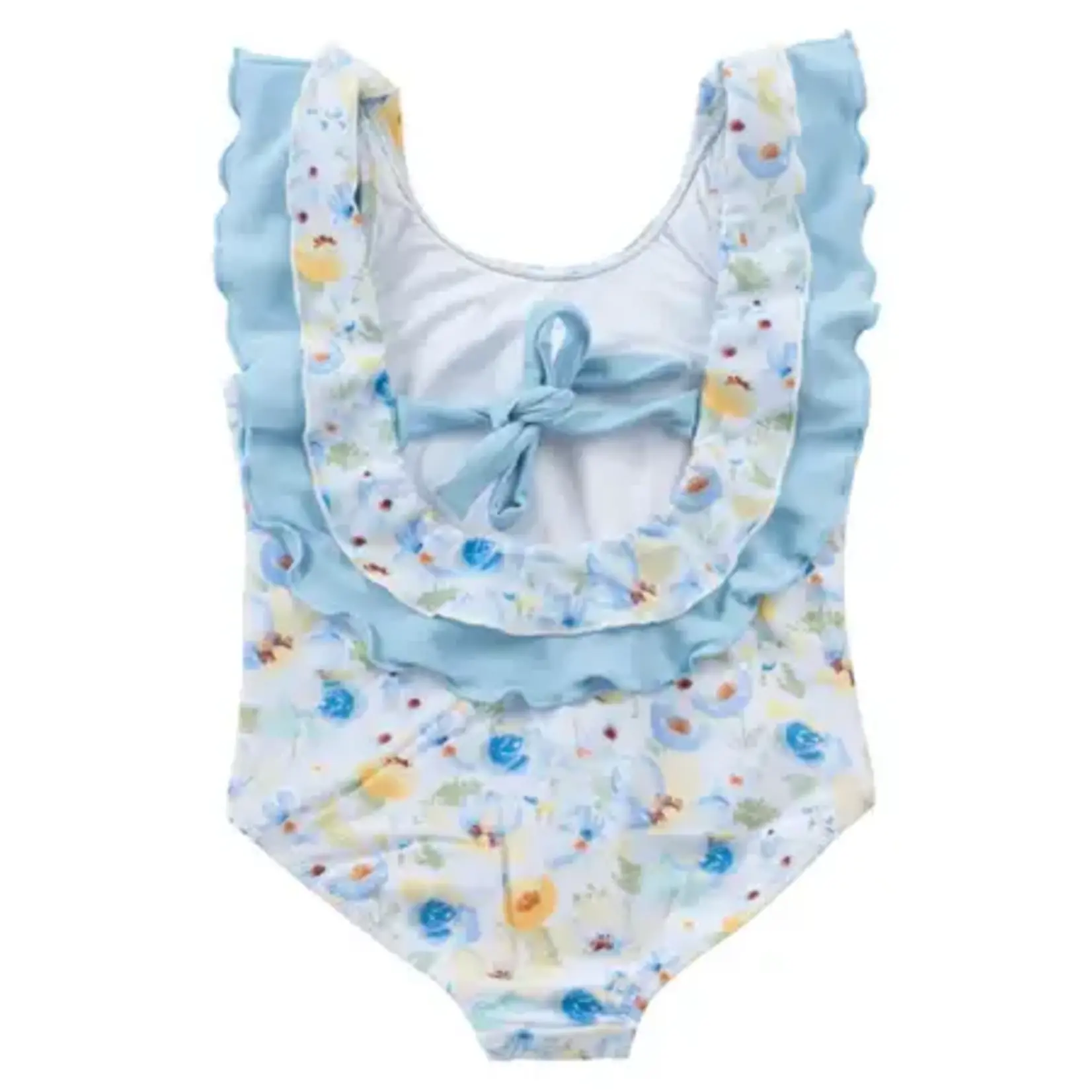 Natini SWIMSUIT FLOWER  -  YELLOW-LIGHT BLUE