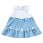 Natini DRESS SOPHIE FLOWER  -  WHITE-BLUE