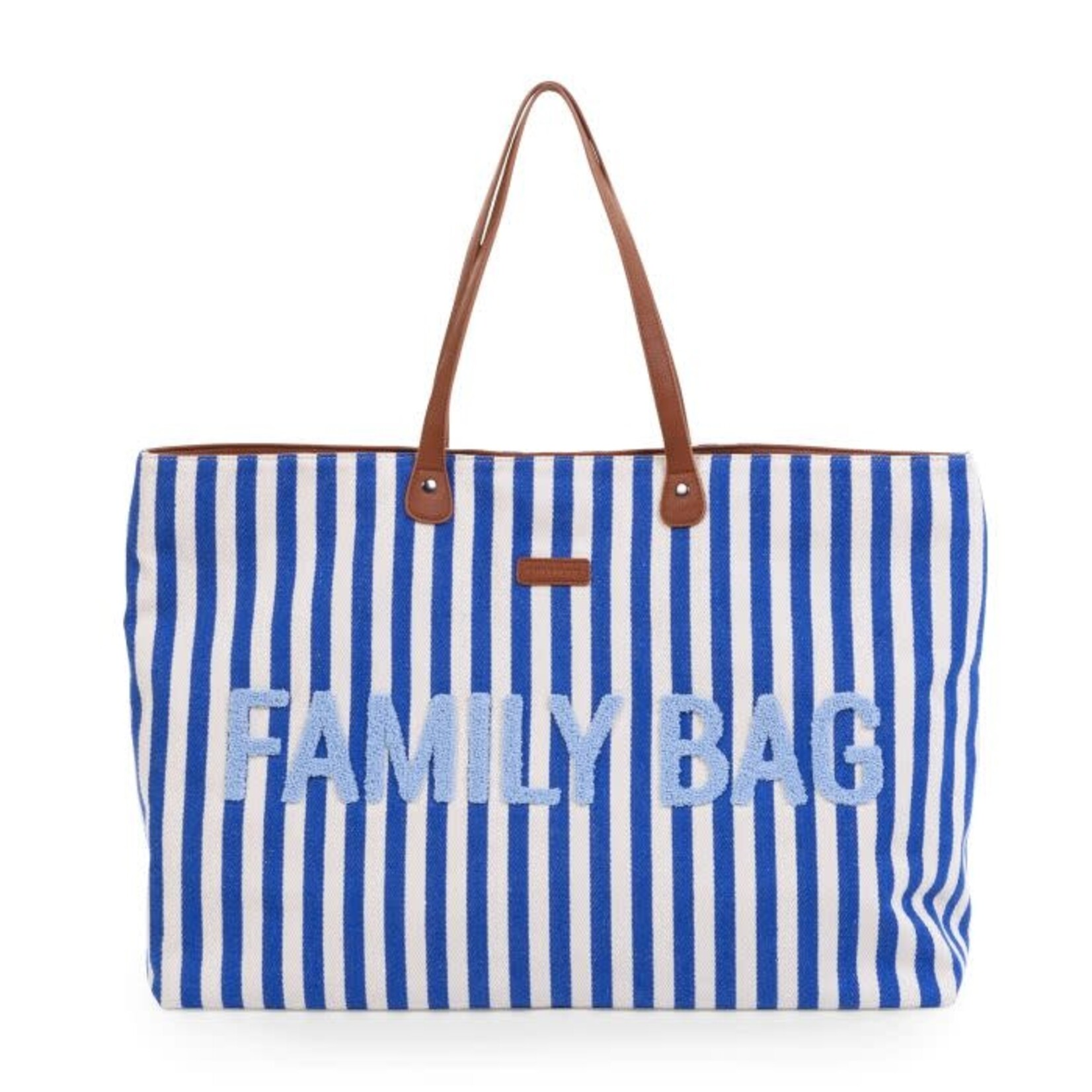 Childhome FAMILY BAG VERZORGINGSTAS - STRIPES - ELECTRIC BLUE/LIGHT BLUE