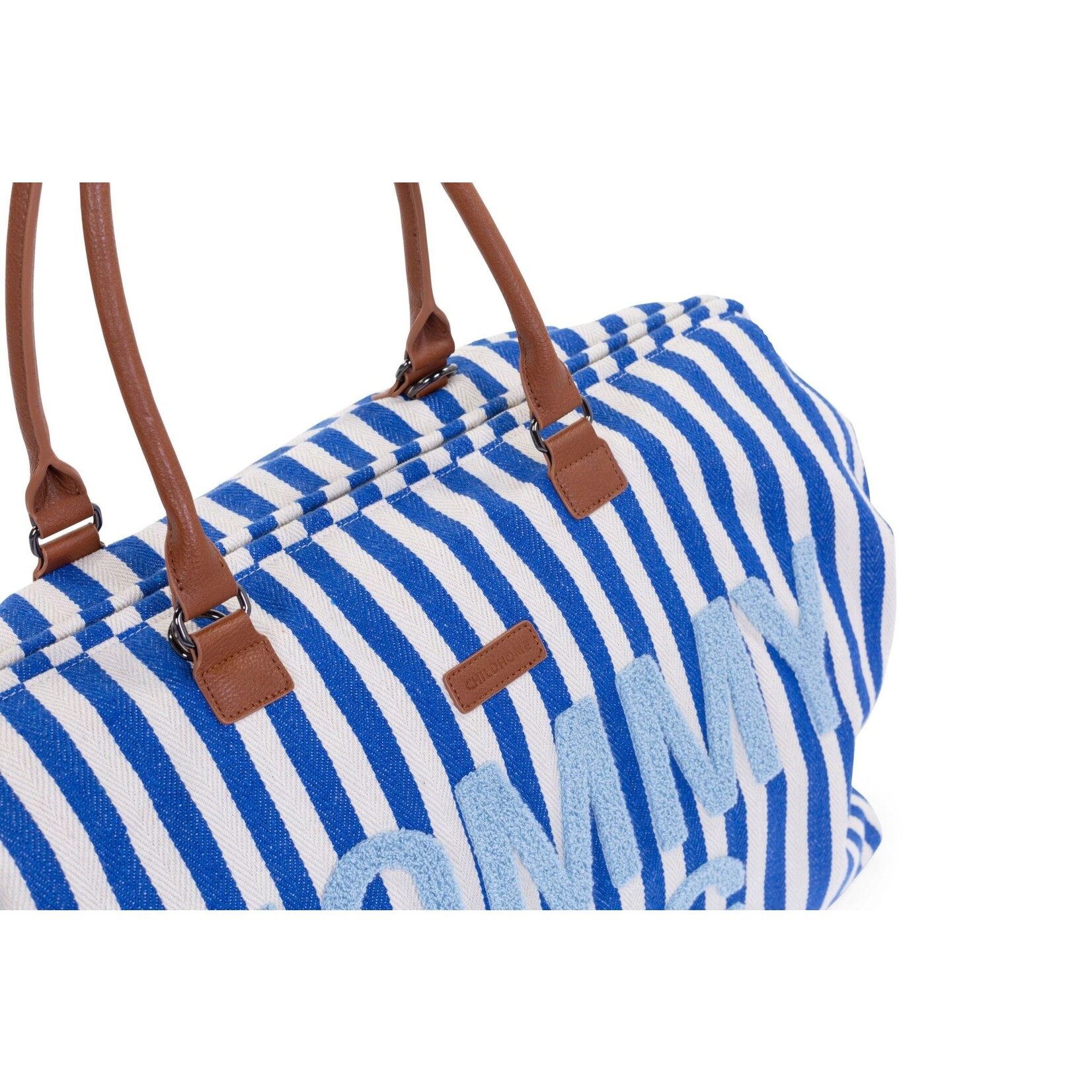 Childhome MOMMY BAG  VERZORGINGSTAS - STRIPES - ELECTRIC BLUE/LIGHT BLUE