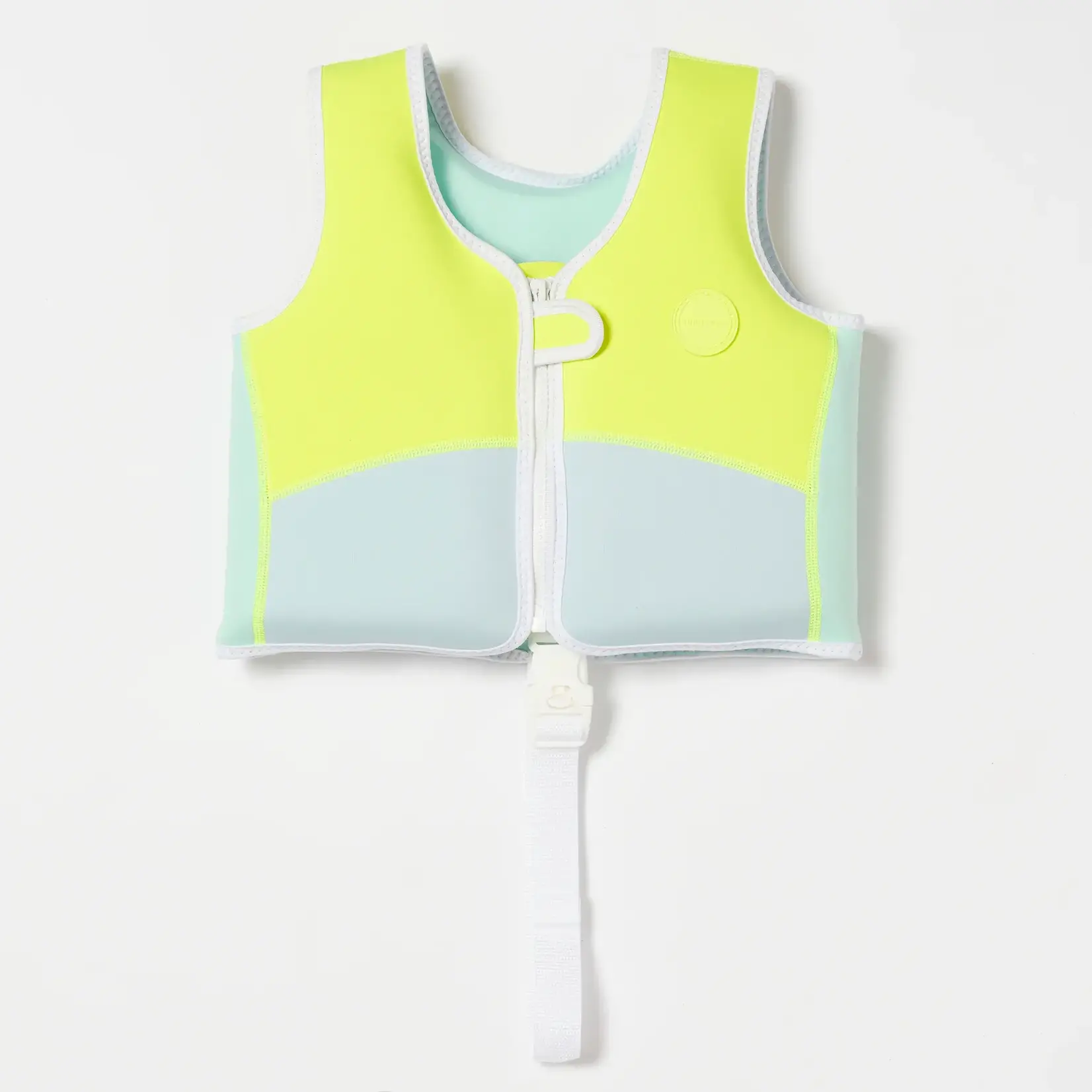 Sunnylife Swim Vest 2-3 year - Salty the Shark  Aqua Neon Yellow