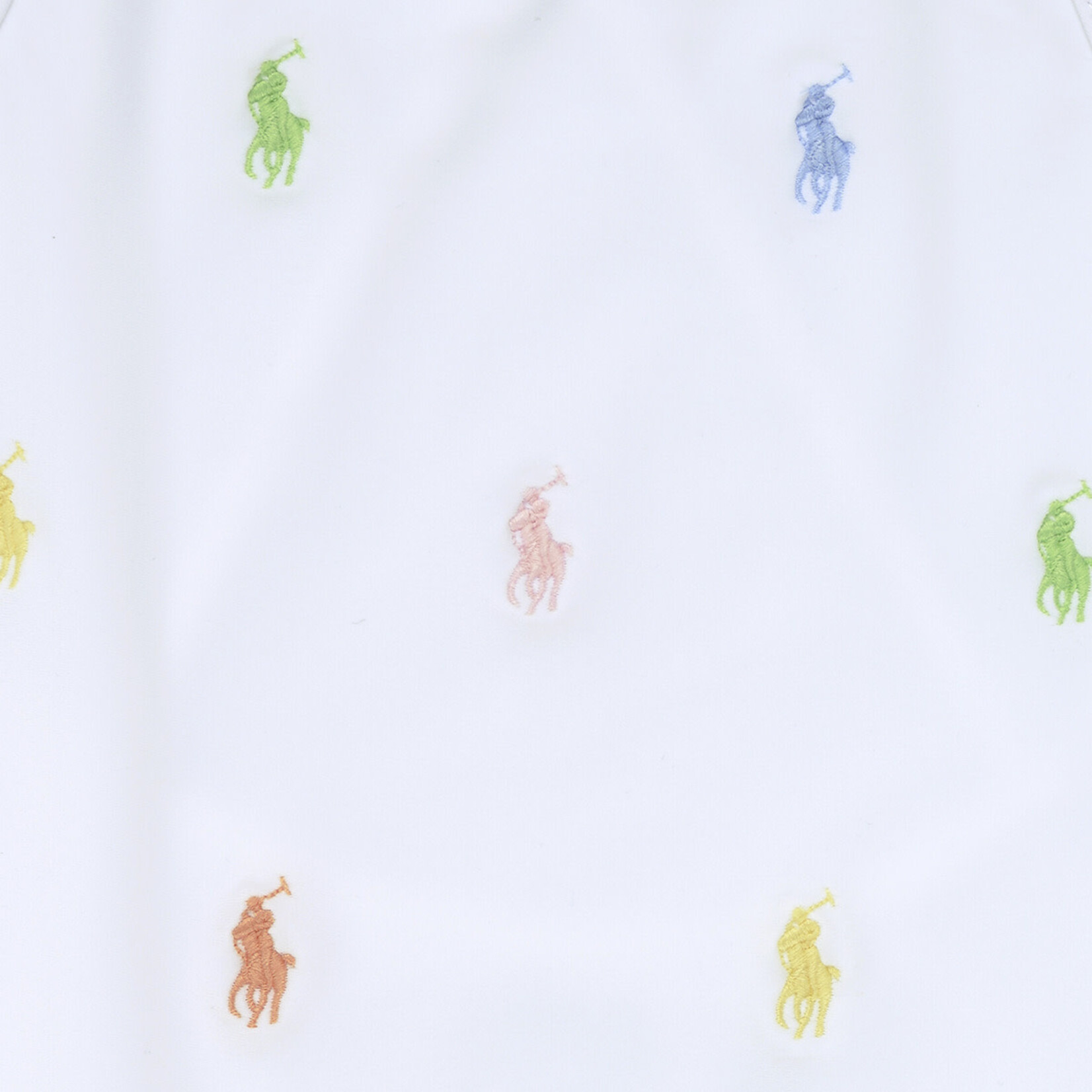Ralph Lauren Eendelig badpak wit met Polo Pony multicolor