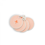 Coaster set 4pc - UNI Fluo orange