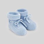 Paz Rodriguez KNIT NEWBORN BOOTIES "ESENCIAL"_Sky Blue_801 H82