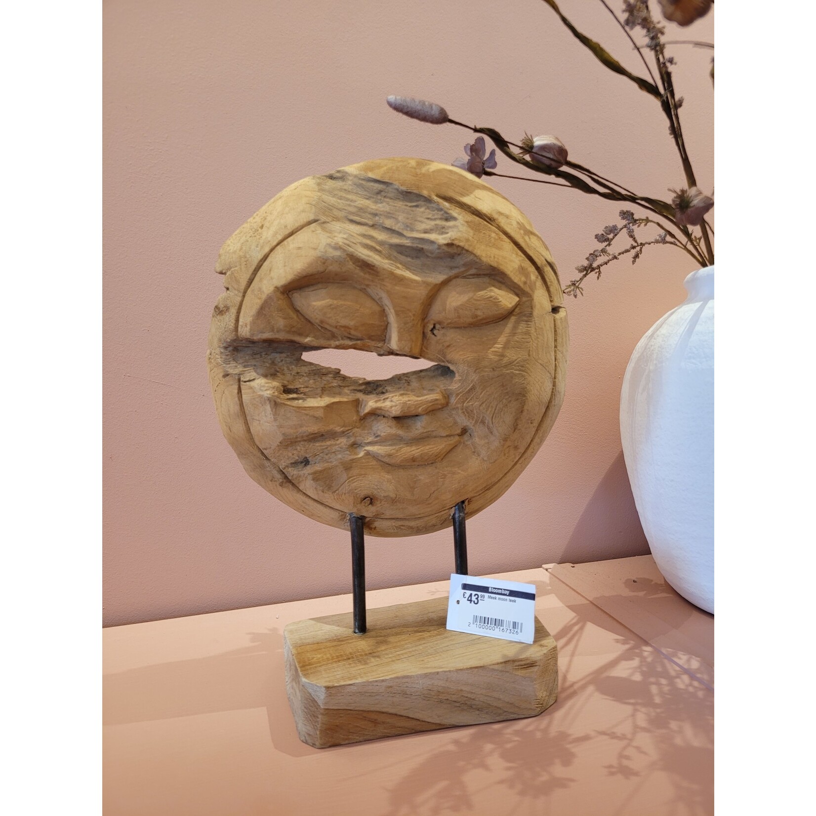 Mask moon teak S
