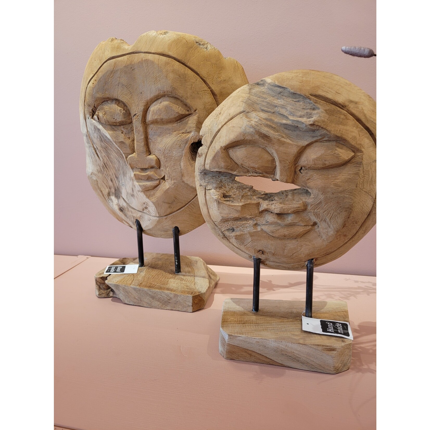 Mask moon teak S