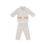 Natini PYJAMA 2PC BOW FUR OFFWHITE-PINK