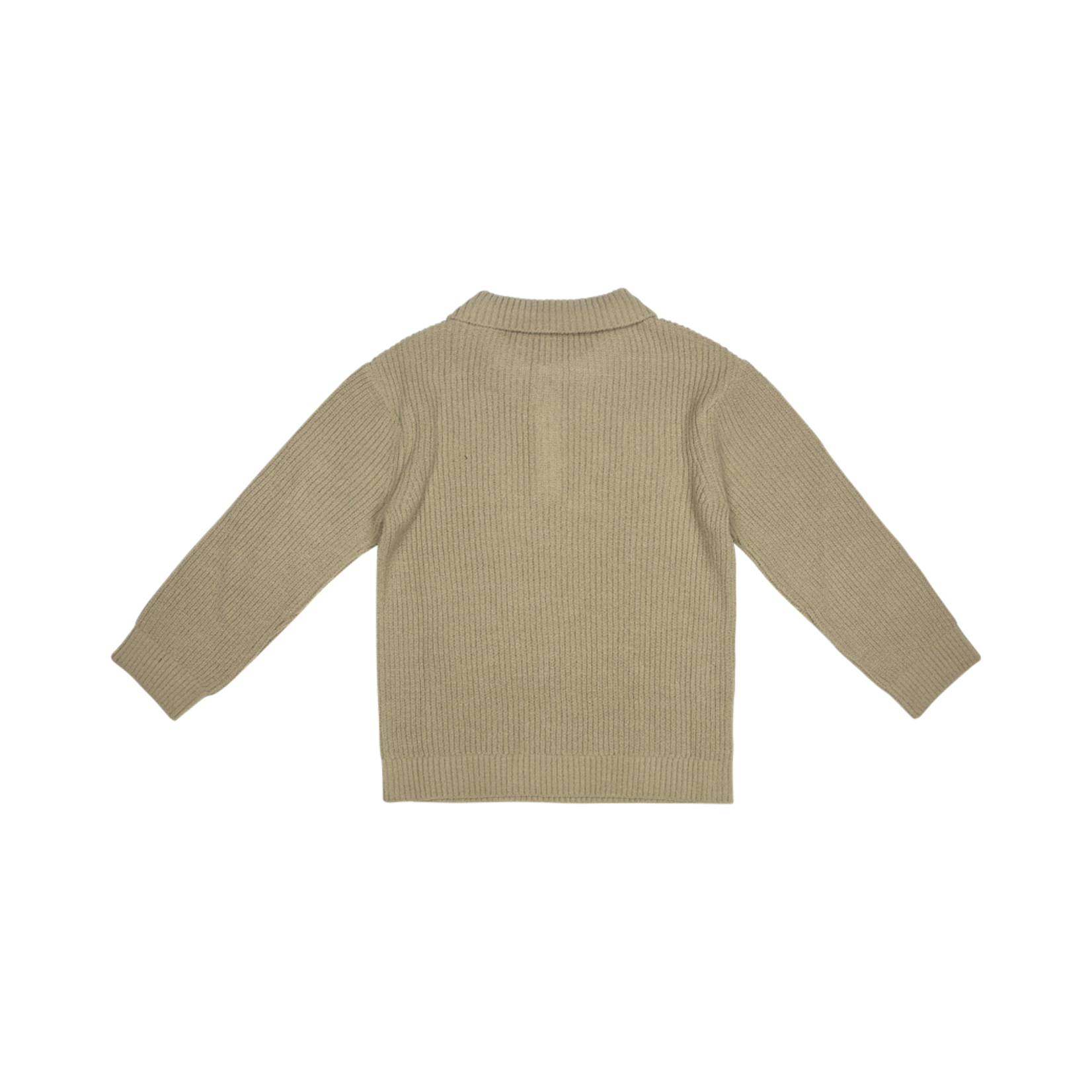 Baje Studio NEAS Knit polo button pullover, peanut