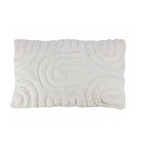 Sierkussen Fluffy organic cream rechthoek