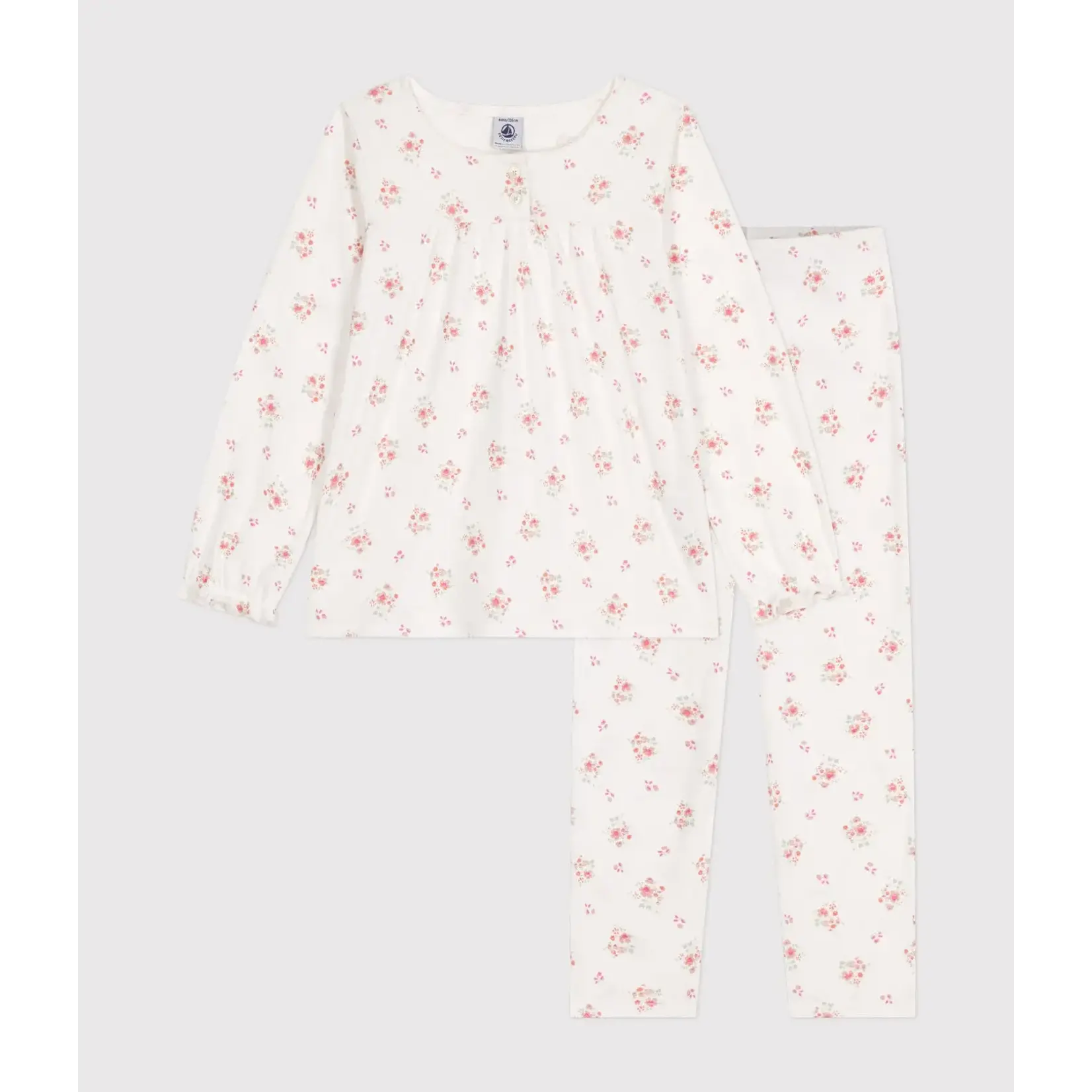 Petit Bateau PYJAMA A0BD6 MARSHMALLOW/MULTICO