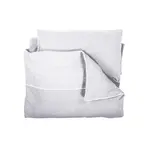 Poetree kids 1-Persoons dekbedovertrek en kussensloop Chevron Light Grey Melange