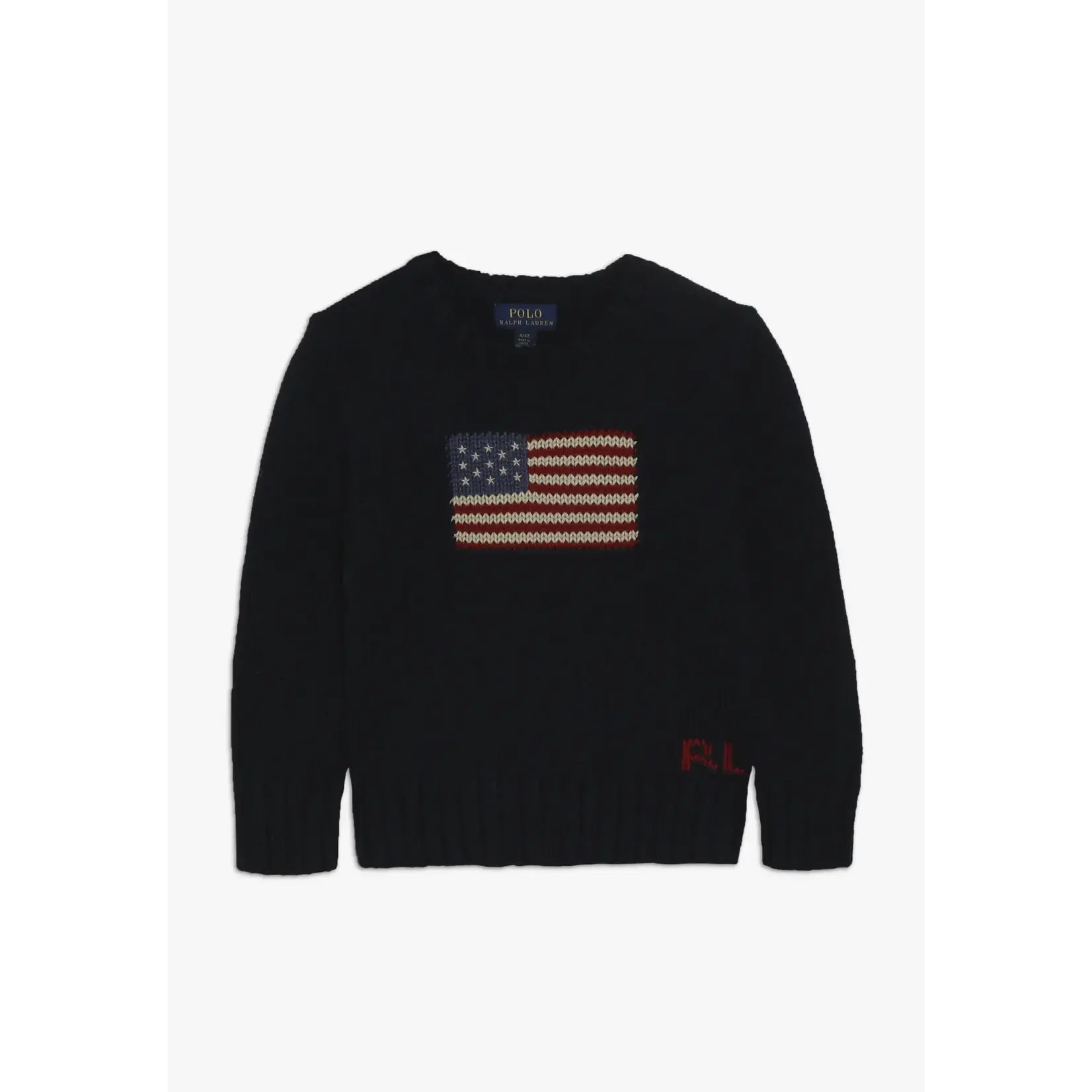 Ralph Lauren THE ICONIC FLAG SWEATER HUNTER NAVY