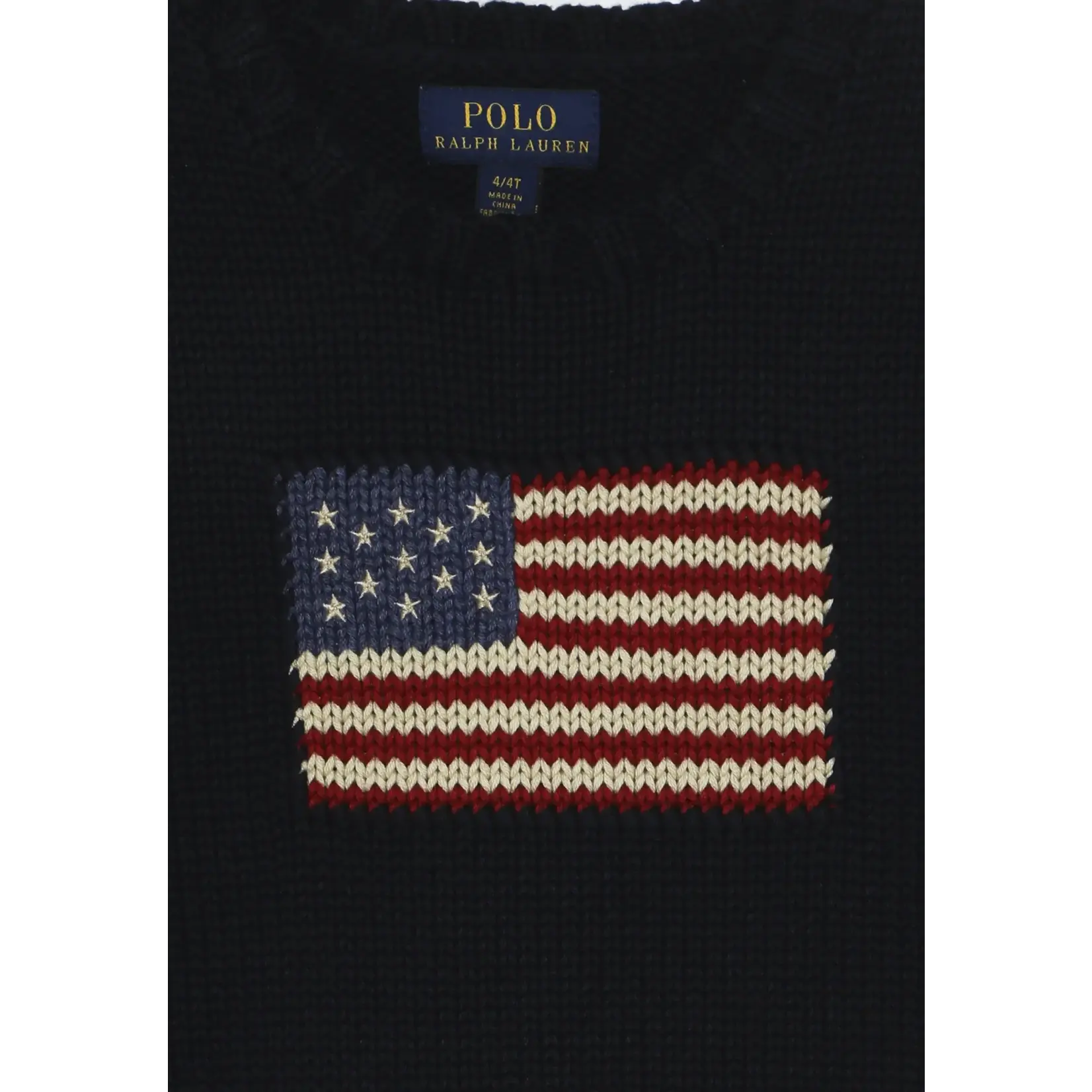 Ralph Lauren THE ICONIC FLAG SWEATER HUNTER NAVY