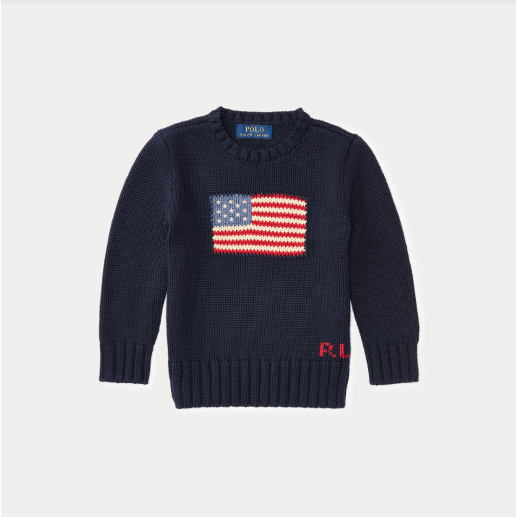 Ralph Lauren THE ICONIC FLAG SWEATER HUNTER NAVY