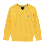 Ralph Lauren SWEATER CABLE-KNIT COTTON SWEATER OASIS YELLOW/C7349