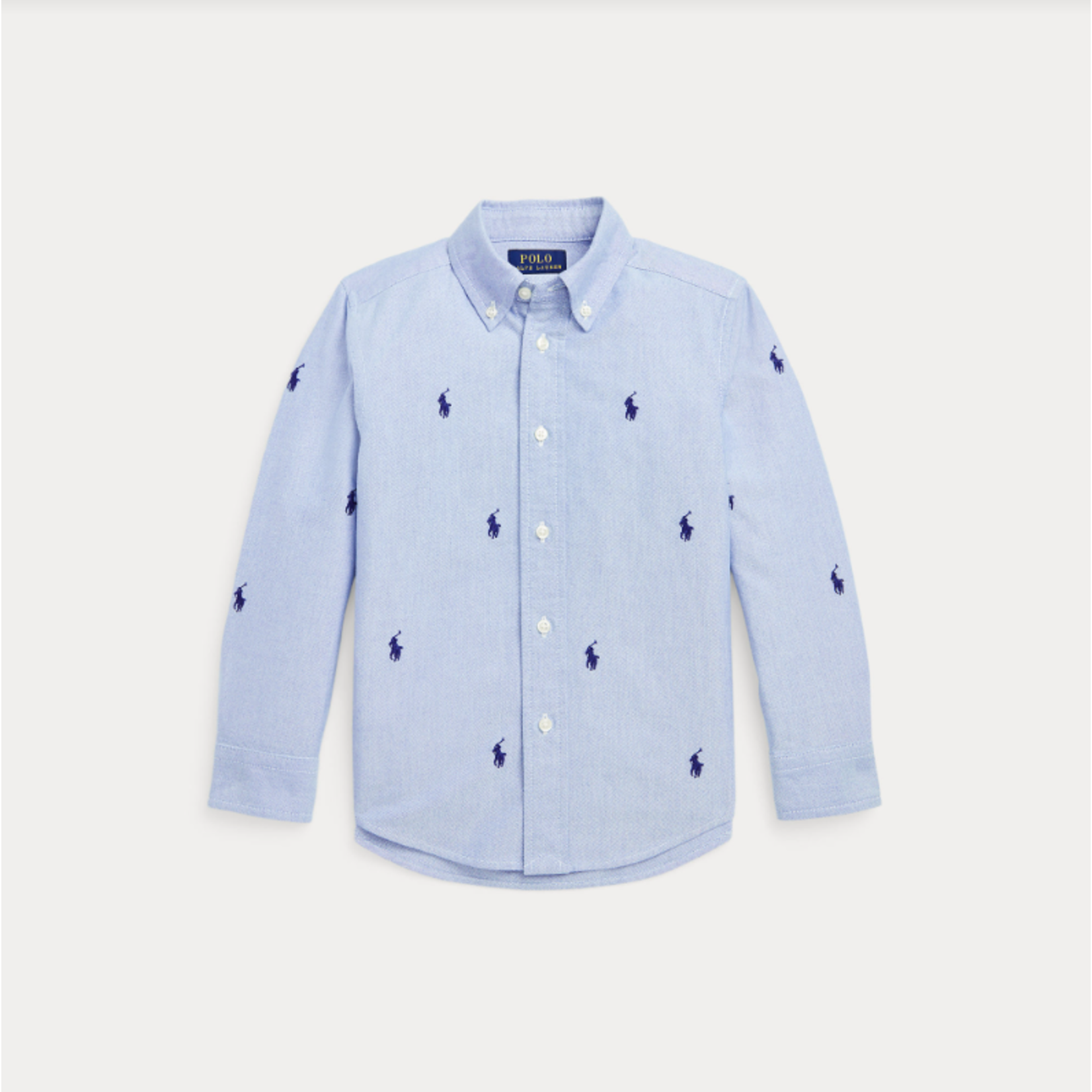 Ralph Lauren POLO PONY COTTON OXFORD SHIRT BSR BLUE WITH AOE PP