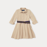 Ralph Lauren BELTED COTTON CHINO SHIRTDRESS CLASSIC KHAKI