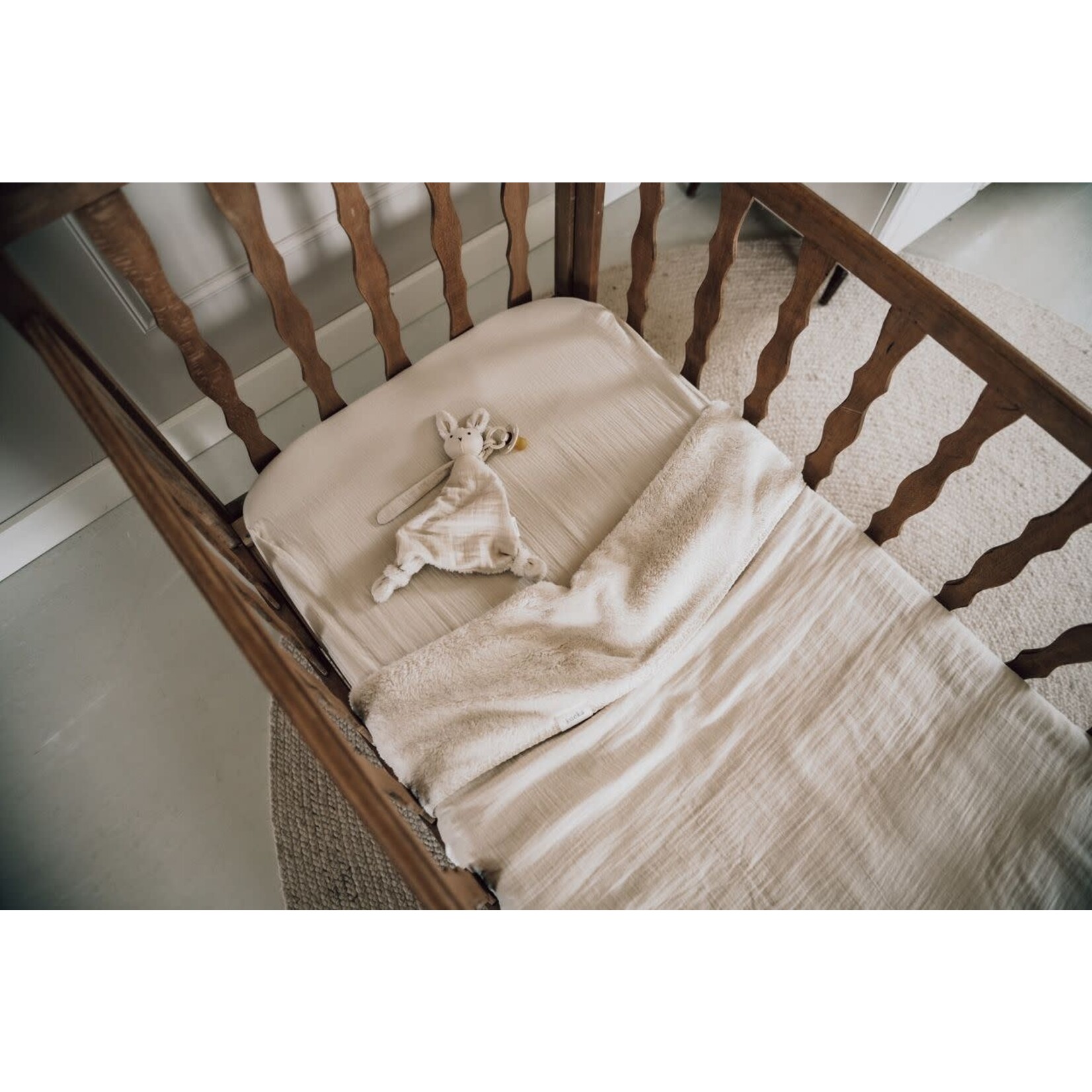 Koeka Wiegdeken Teddy Faro warm white