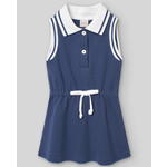 Paz Rodriguez KNIT INFANT GIRL DRESS "RIAS" Indigo Blue