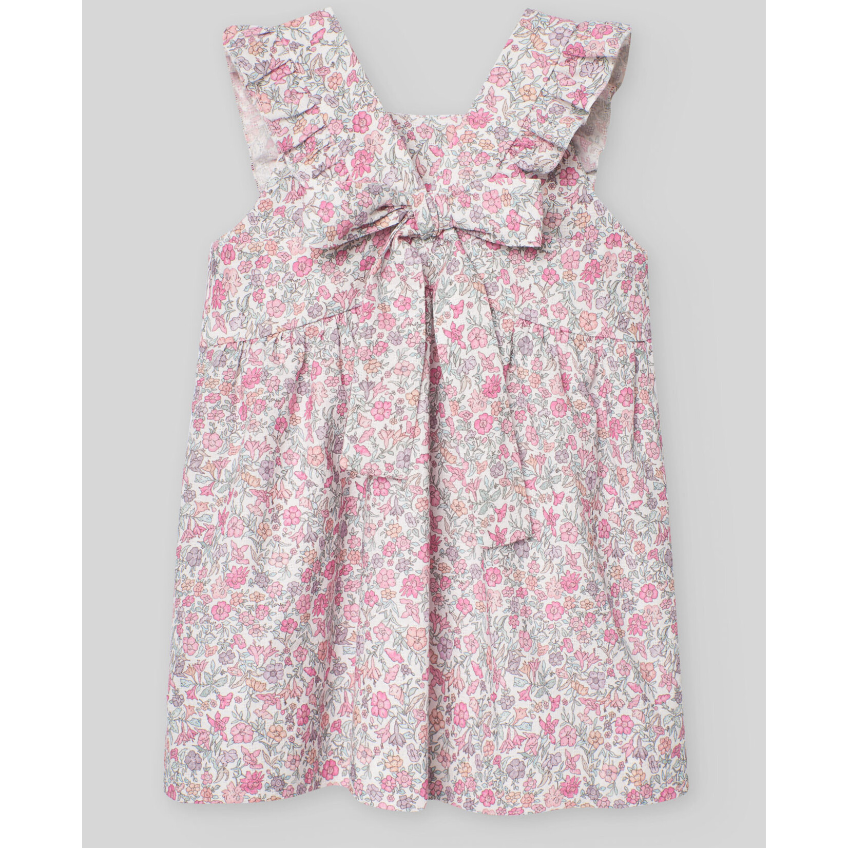 Paz Rodriguez WOVEN NEWBORN DRESS "CLAVEL" Pink