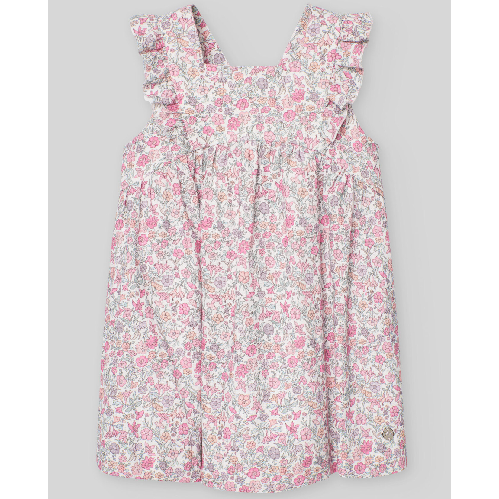 Paz Rodriguez WOVEN NEWBORN DRESS "CLAVEL" Pink