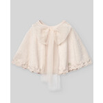 Paz Rodriguez KNIT NEWBORN CAPE "CEREMONIA V25" Linen