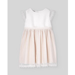 Paz Rodriguez WOVEN INFANT GIRL DRESS "CEREMONIA V25" Cream/Natural