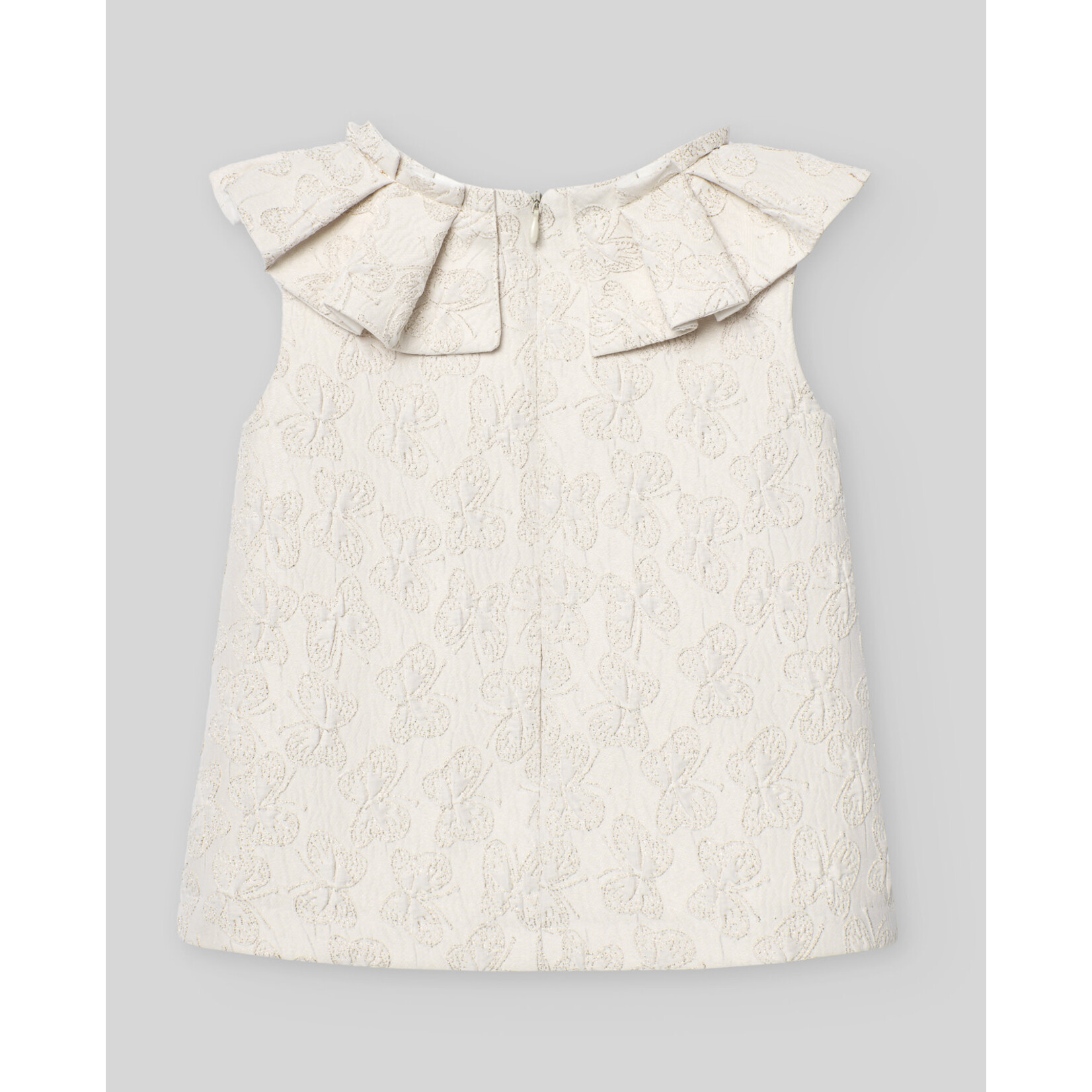Paz Rodriguez WOVEN INFANT GIRL BLOUSE "CEREMONIA V25" Beige