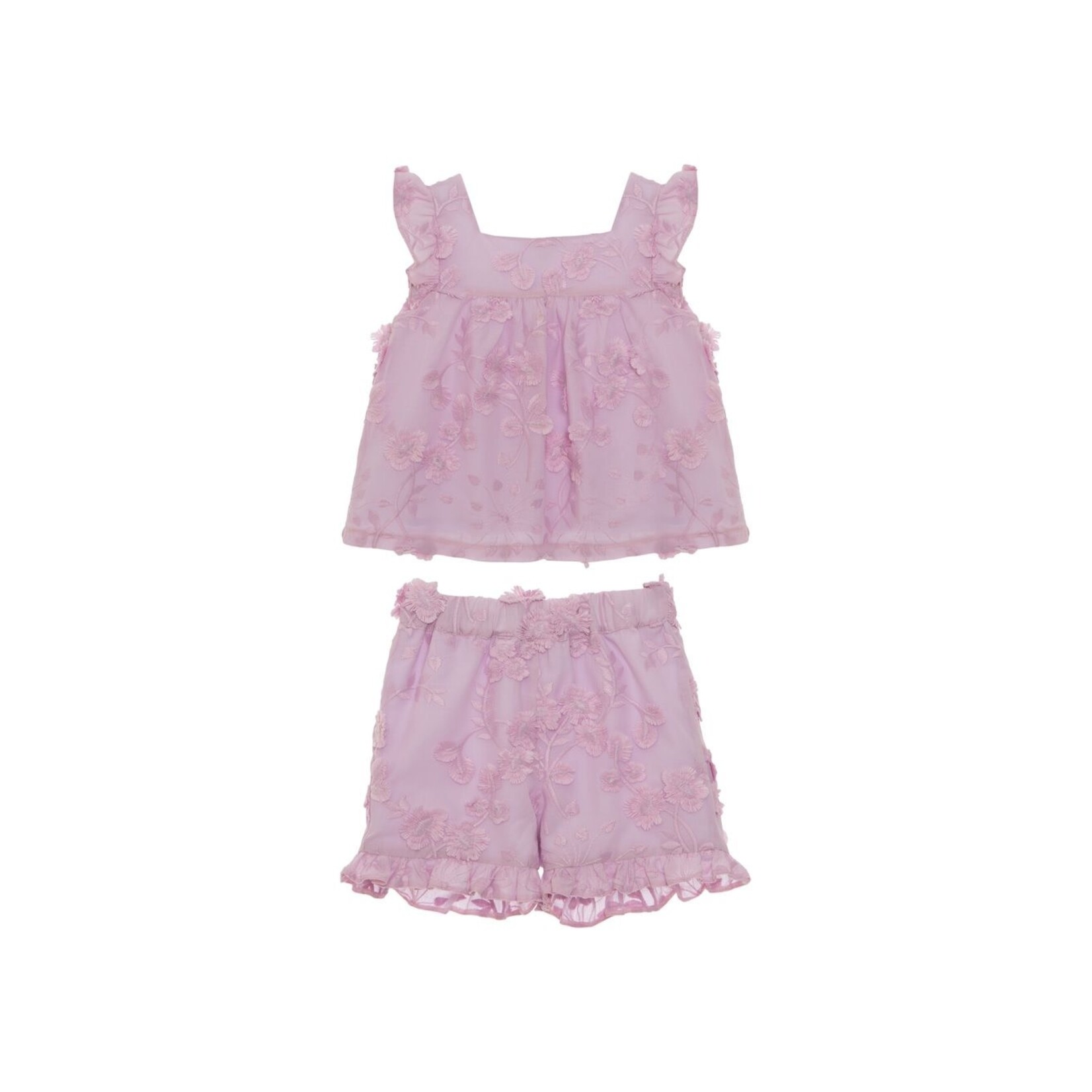 Patachou CONJUNTO - TOP + CALÇÃO - MINI GIRL COLORS - VERÃO 2025 LAVANDER