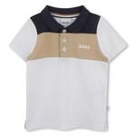 BOSS POLO MANCHES COURTES Blanc GARCON J52098