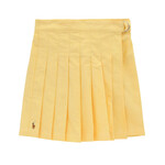 Ralph Lauren PLEATED COTTON OXFORD FAUX-WRAP SKORT YELLOW