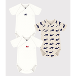 Petit Bateau 3 BODIES NAISS MC variante 1 A0CD1