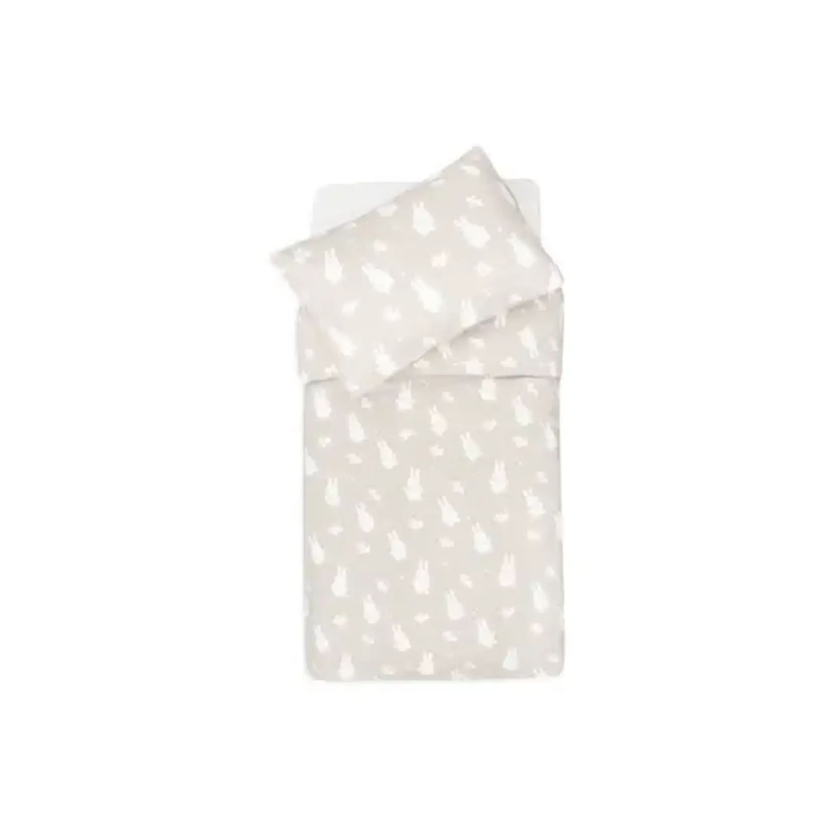 Jollein Dekbedovertrek met sloop 100x140cm Miffy Snuffy - Nougat