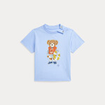 Ralph Lauren POLO BEAR COTTON JERSEY TEE OFFICE BLUE