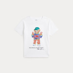 Ralph Lauren POLO BEAR COTTON JERSEY TEE 	 SP25 WHITE BEAR