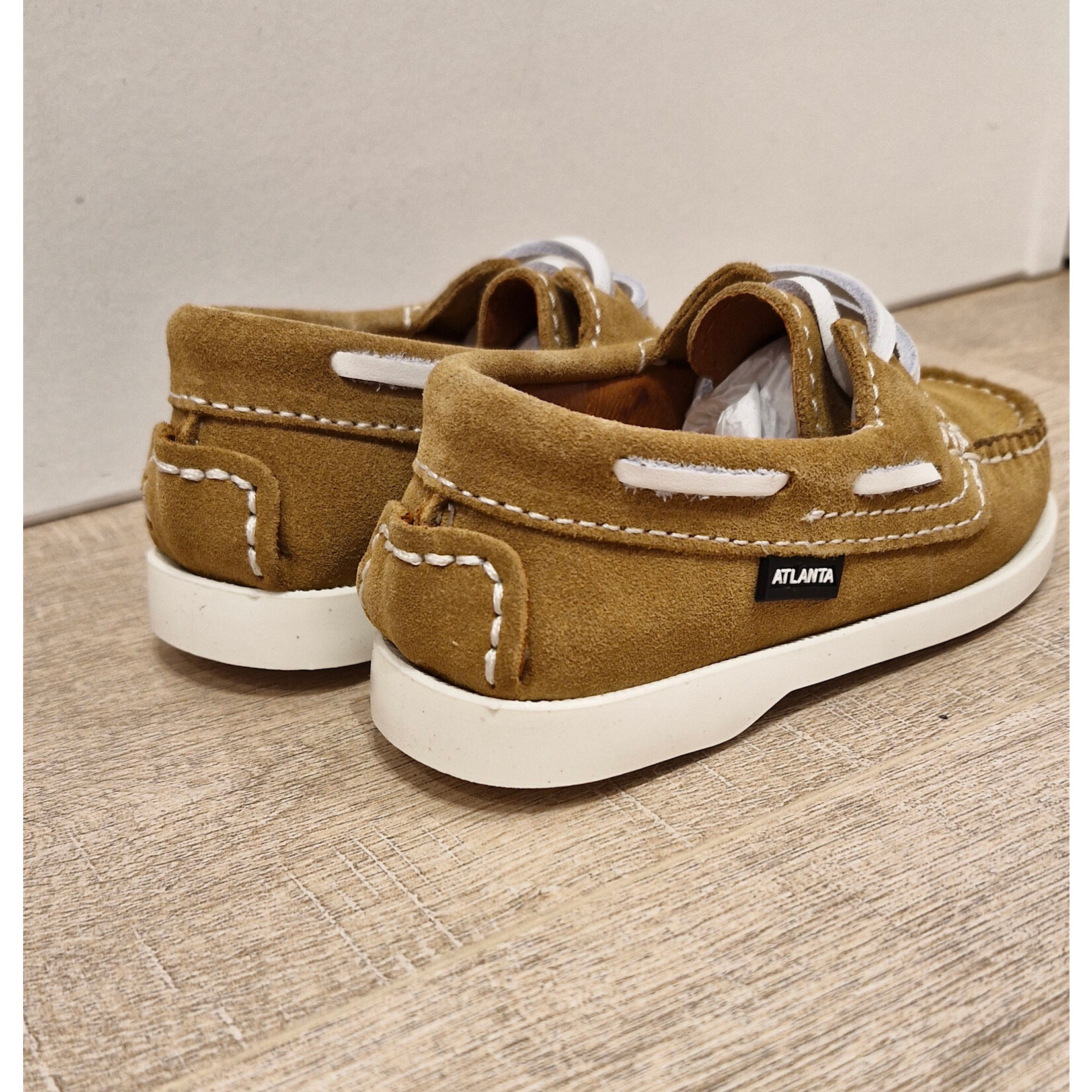 Atlanta Boat Shoe Beige Suede