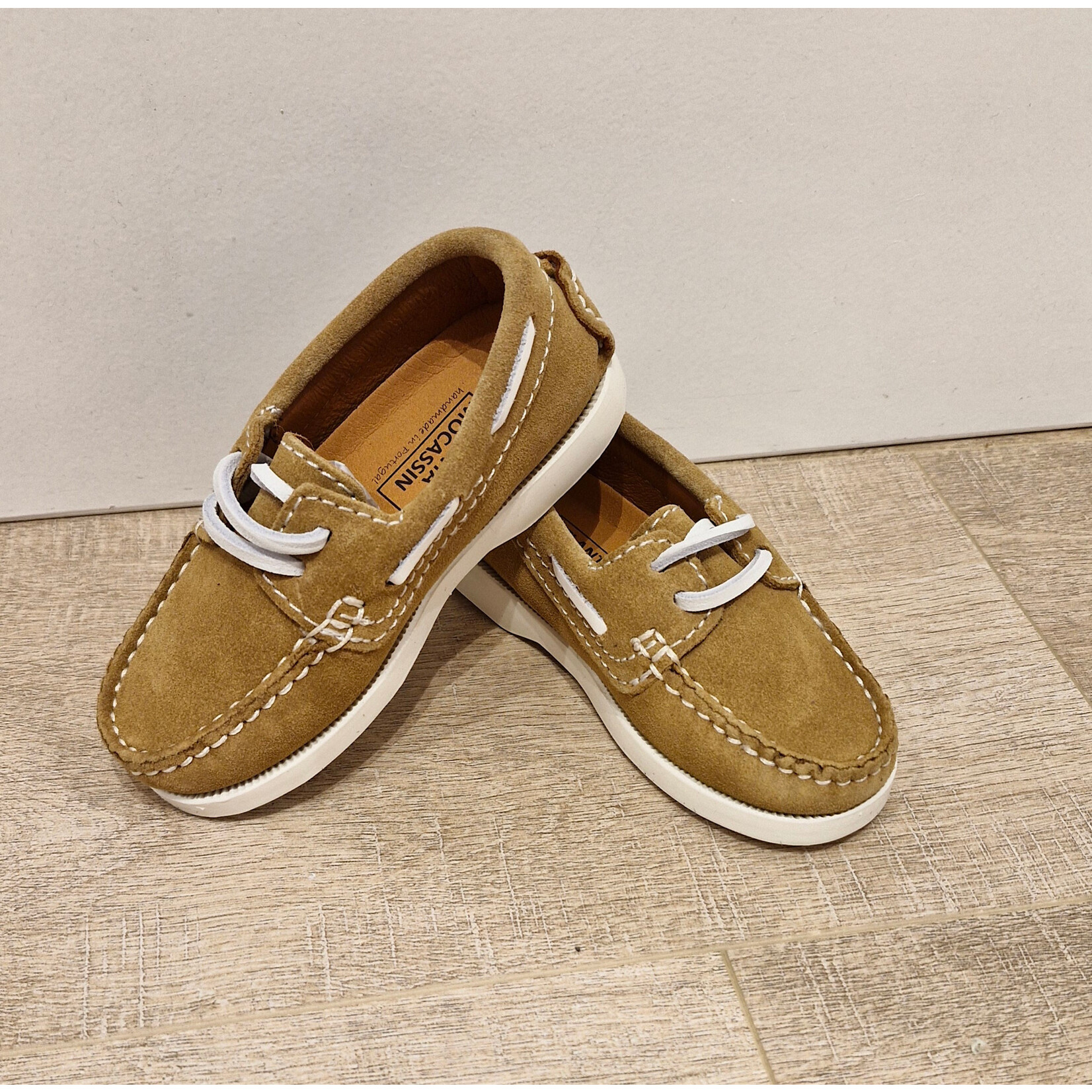 Atlanta Boat Shoe Beige Suede