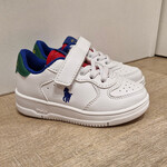 Ralph Lauren Sneaker WHITE / ROYAL / MULTI TUMBLED