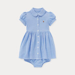 Ralph Lauren SOLID OXFORD-DRESSES-KNIT-HARBOR ISLAND BLUE