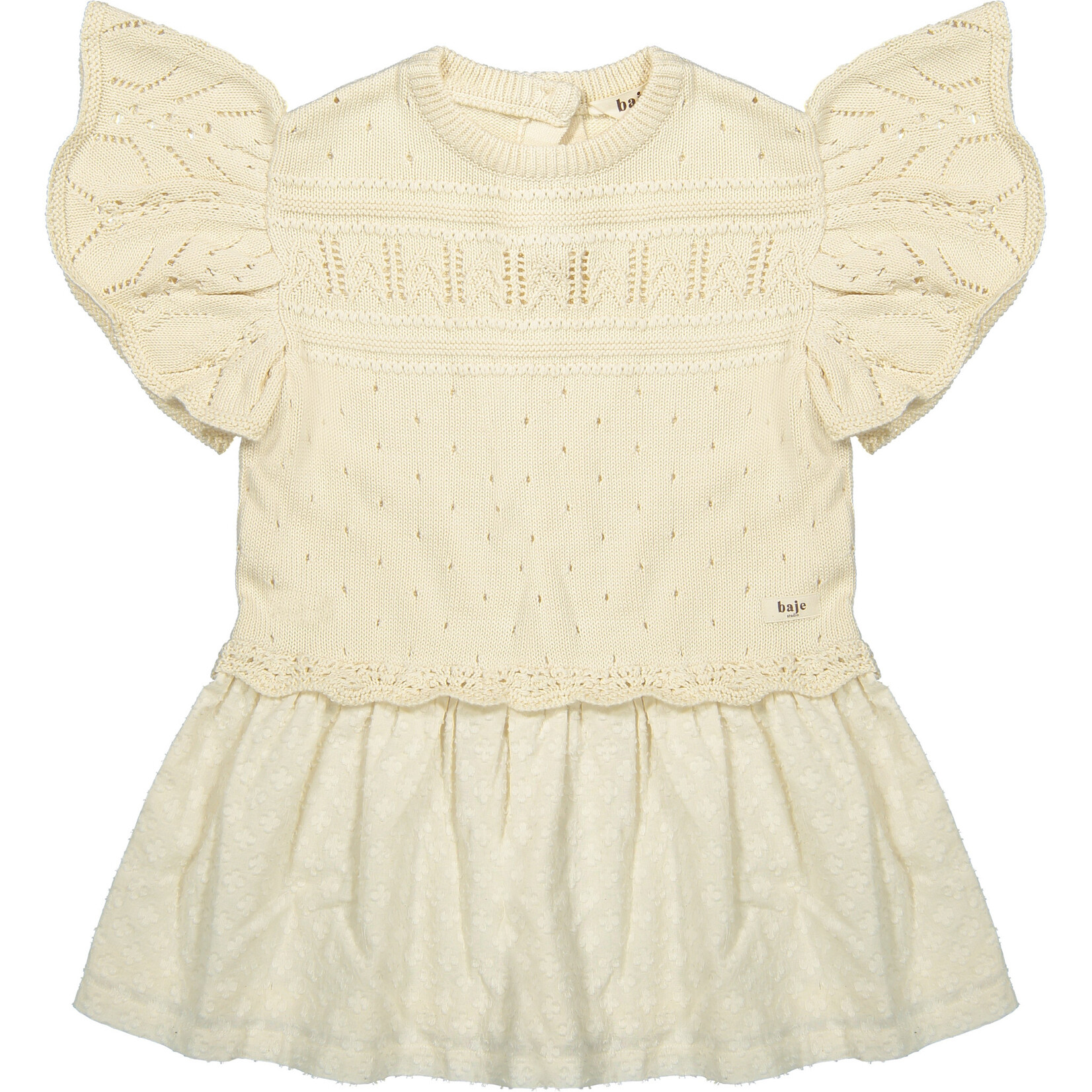 Baje Studio ESTELA Dress, knit, creme oat
