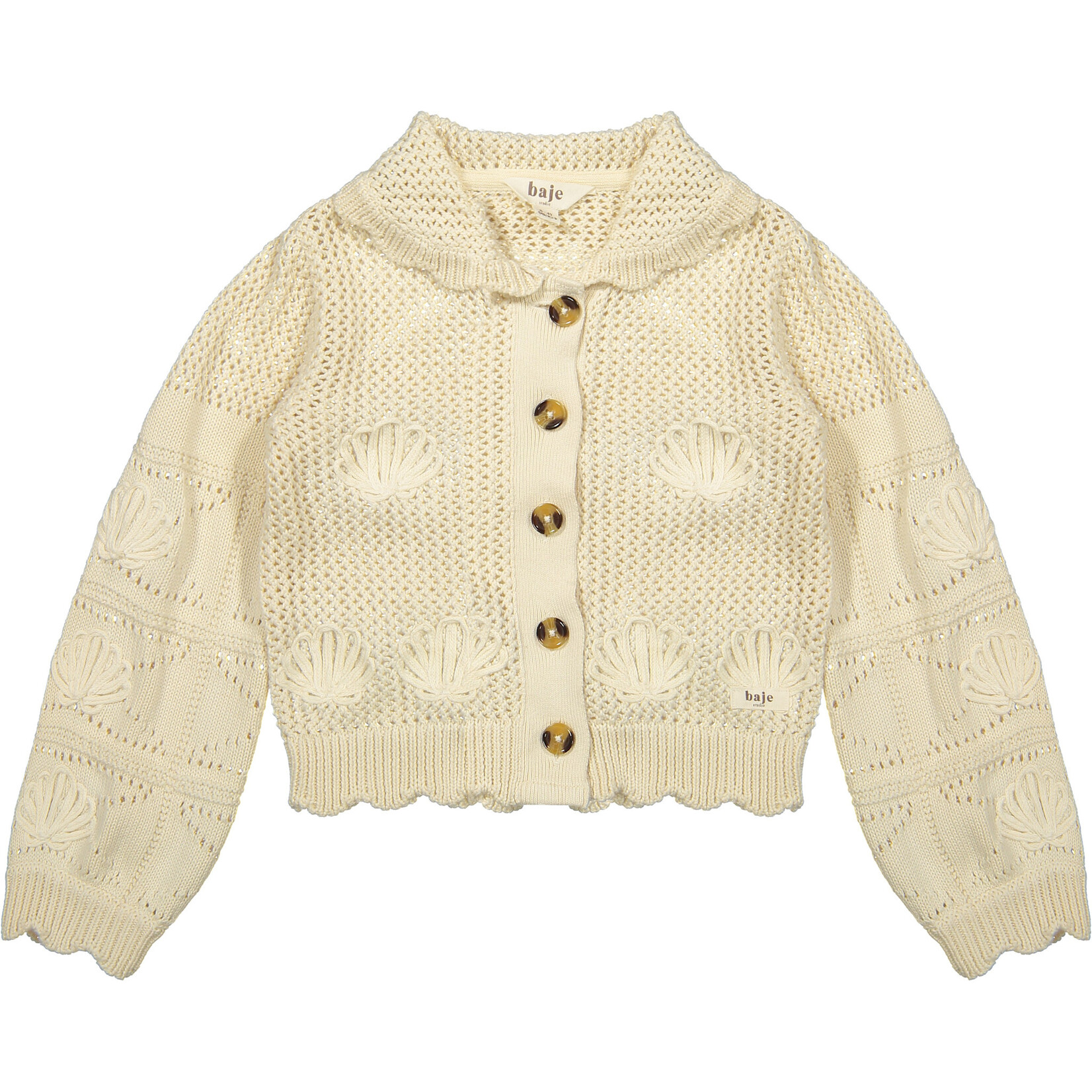 Baje Studio MOON Cardigan, knit, creme oat